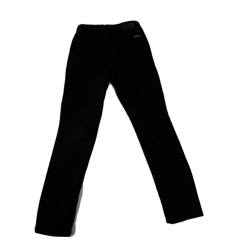 Calvin Klein Women's High Rise Skinny Fitted Leg Jeans Size 27 Black w Stretch - Picture 2 of 12